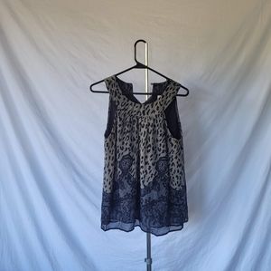 Adiva / sleeveless tank/ black and gray